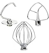 Funmit Mixers Accessories Stainless Steel Attachments Replacement for Kitchen-aid Mixers, K45WW W...