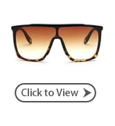 Freckles Mark Vintage Retro Oversized 70s Sunglasses for Men Women Shield Disco Glasses