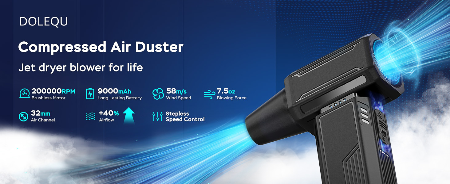 compressed air duster electric blower pc mini 