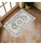 Collive Washable Indoor Doormat, Non Slip Retro Floor Mat 20