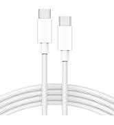 USB C to USB C Cable 100W 6.6ft, USBC Type C Fast Charging Cord for MacBook Pro, Mac Air, iPad Pr...