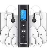 AVCOO 30 Modes TENS EMS Unit Compact Muscle Stimulator for Pain Relief, Rechargeable &amp; Portable D...