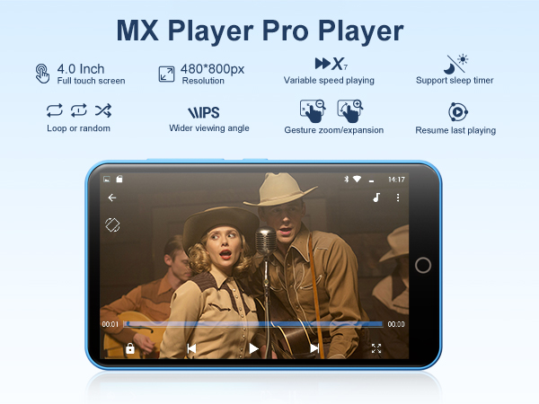 MP3 Player with Bluetooth and WiFi