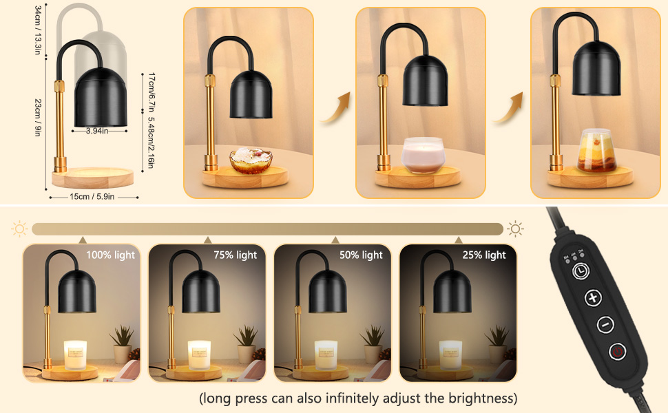 Candle Warmer Lamp black