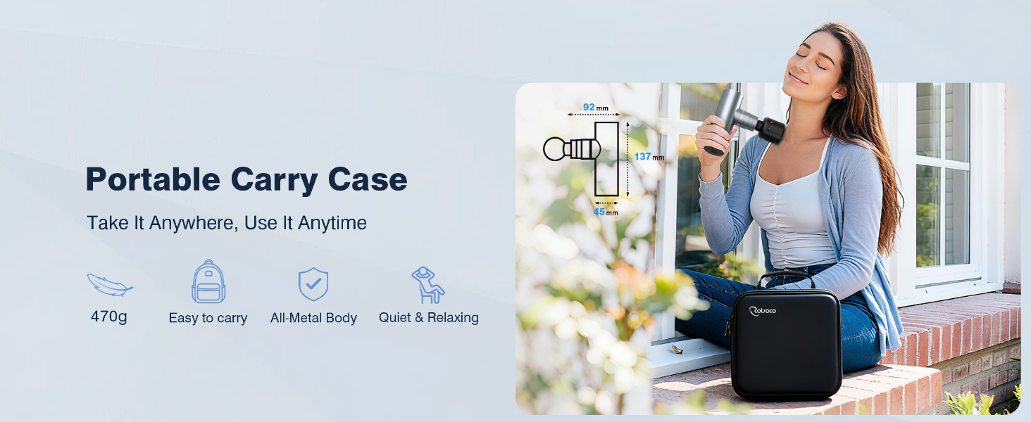 cotsoco Mini Deep Tissue Massage Gun with Heat and Cold Therapy