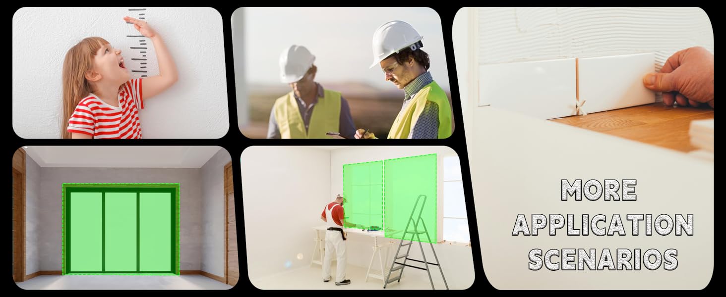 Ideal for diverse scenarios like home measurement, construction, and interior design.