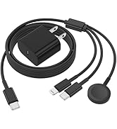 QZIIW Apple Watch Charger,Apple iWatch Magnetic Fast Charger to USB C Cable,3 in 1 Multi Charging...
