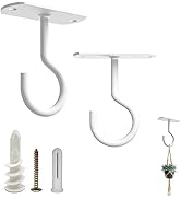 NACETURE Ceiling Hooks Heavy Duty 2 Pack - Plant Hooks for Ceiling Hanging Hook for Hanging Baske...