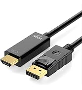 Tianle DisplayPort(DP) to HDMI Cable, 4K/30HZ,1080P/60HZ,1920x1200,Gold-Plated Plugs,Display Port...