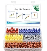 240 Pcs Electrical Wire Connectors Screw Terminals - Twist Nuts Caps Wire Connection, Spring Inse...