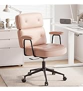 OLIXIS Ergonomic Home Office Desk Chair, PU Leather Computer Chair with Lumbar Support Adjustable...