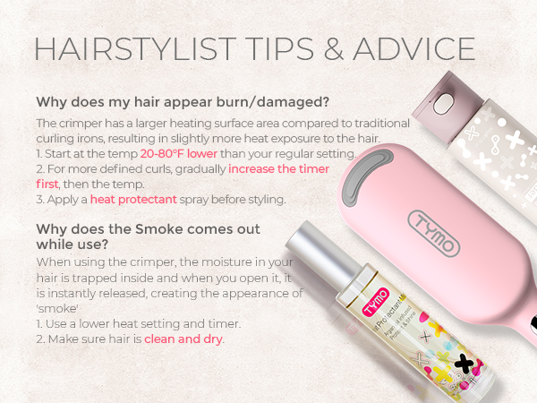 curling iron and shampoo