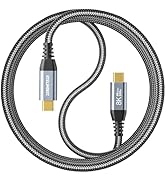 USB C Monitor Cable 3.3FT [8K@60Hz/Dual 4K@60Hz] Video Output, 40Gbps High Speed Data Transfer, U...