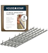 House2Home 17" Upholstery Metal Tack Strips, Fabric Reupholstery Supplies for Furniture, Couch, C...