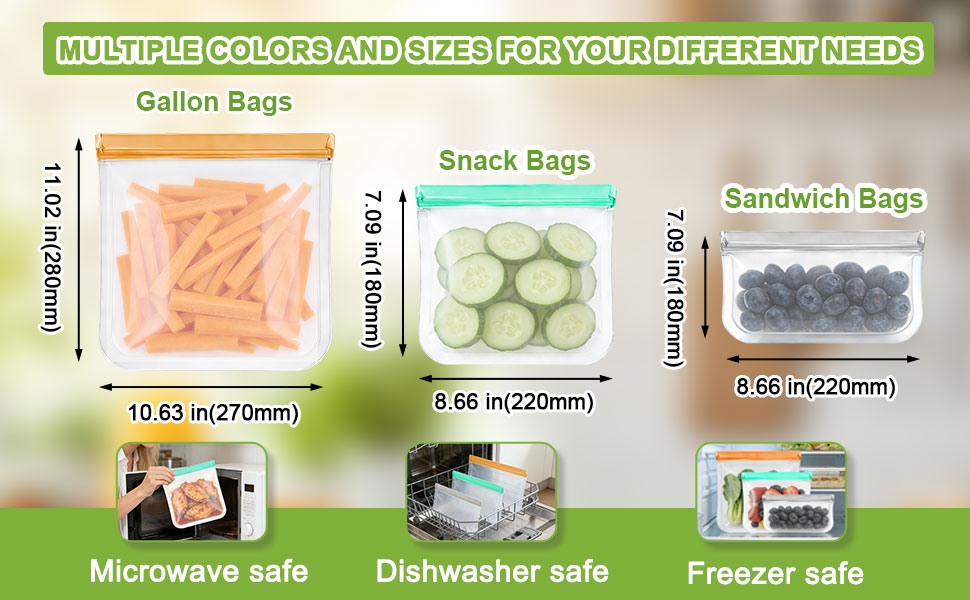 Silicone Bags for Food Storage