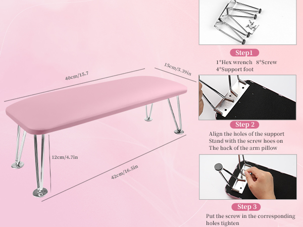 How to install manicure hand pillows?