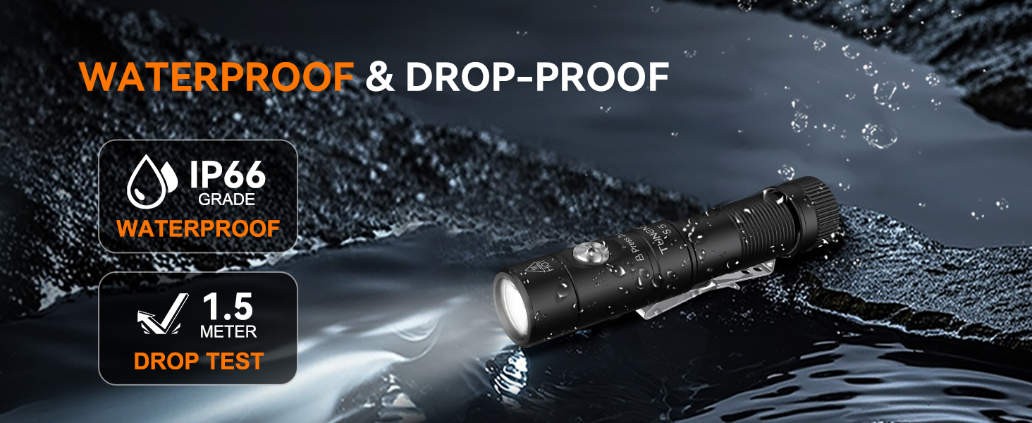Waterproof flashlight