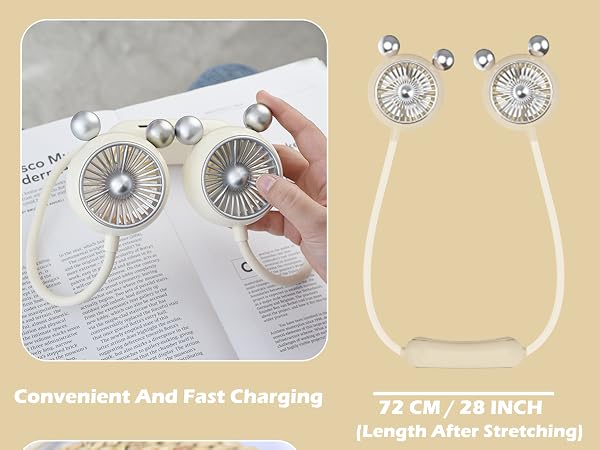 neck fan; portable fan; neck fan rechargeable; portable neck fan;
