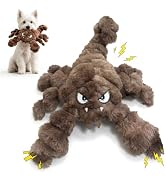 Furdog Squeaky Plush Dog Toy Interactive Chew Toys for Small Medium Dogs, Tough Crinkle Stuffed A...
