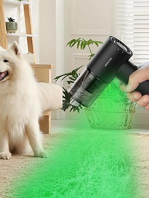 Portable Vacuum Cleaner for Pet with Green Lights