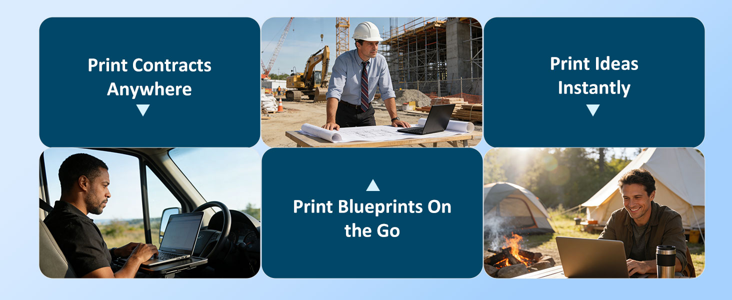 Inkless Portable Printer for Travel