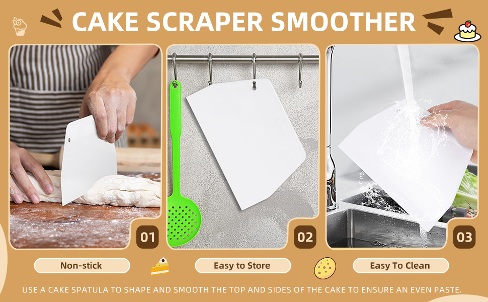 plastic cake scraper
