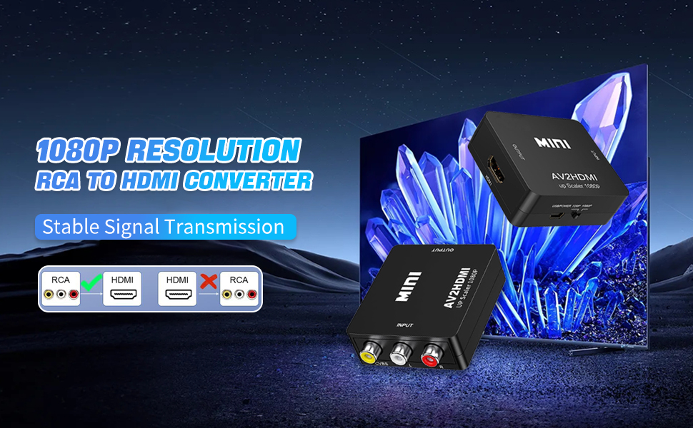 RCA to HDMI converter