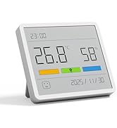ATuMan TH1 Digital Hygrometer Thermometer, Indoor Temperature Humidity Gauge with 3.67" Large LCD...