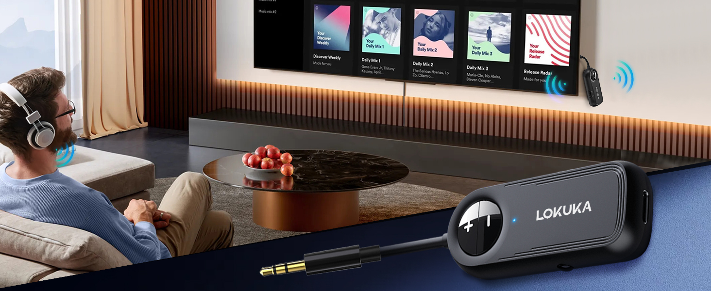 Bluetooth Wireless Audio Transmitter Receiver