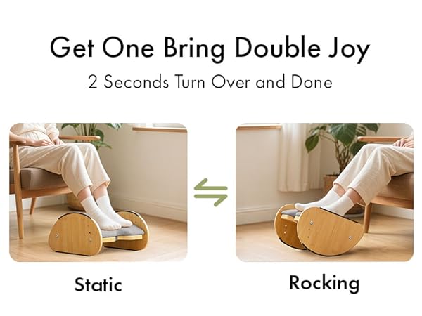bamboo foot stool for under desk at work