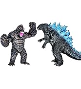 TwCare Set of 2 Godzilla Figure King of The Monsters vs King Kong Toys, Movable Joints Action Mov...