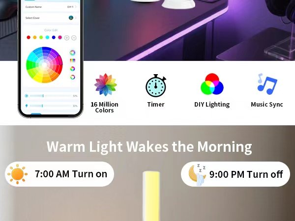 Plenty of colors and modes, along with dimming options