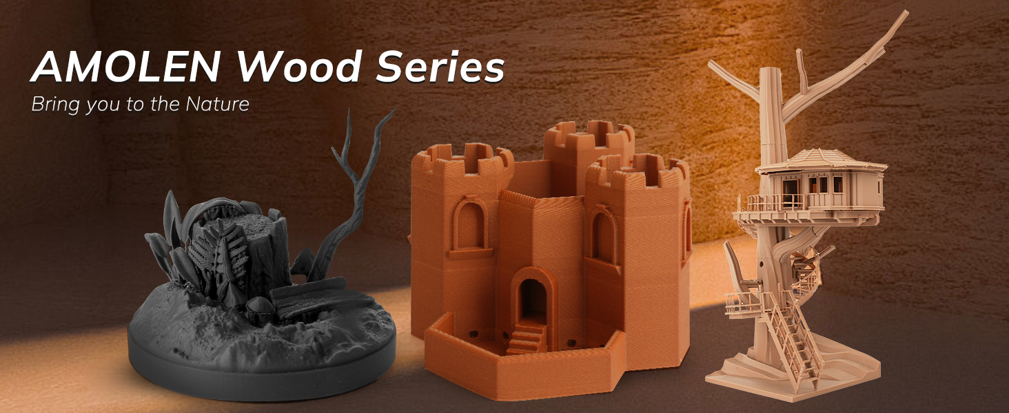 Wood Families bundle sets-Ebony/ Cherry Wood/ Bamboo Wood