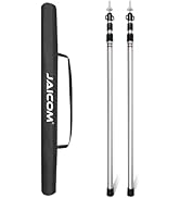 JAICOM Adjustable Tarp Poles, Tent Poles for Camping, Set of 2, 7'6" Telescoping Poles for Tarp, ...
