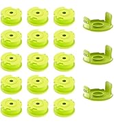 JAGROM 15 Packs Line Spools String Trimmer, 0.065" Autofeed Replacement Spool Trimmer Line, 15 Li...