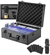 LOCKCURX 600+ Toploader Storage Box, Lockable Sports Card Storage Box for 3