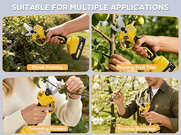 battery powered pruning shears