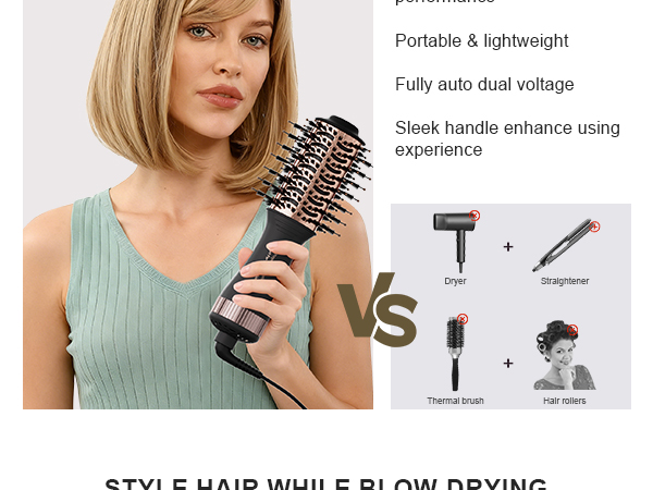 2inch Oval Travel Blow Dryer Brush