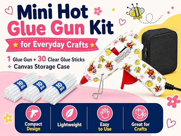 mini hot glue gun