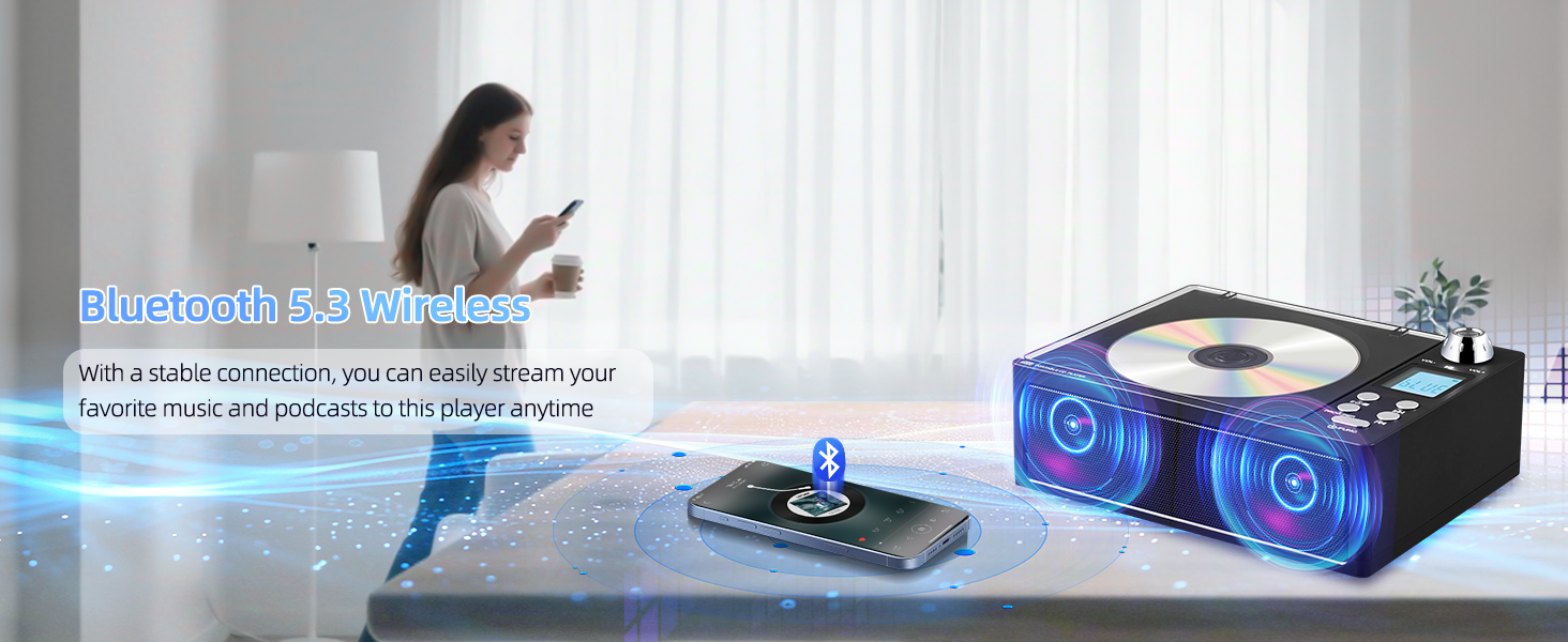 Portable CD Player Boombox