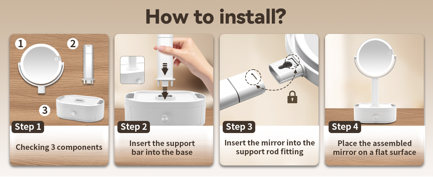 makeup mirror with lights