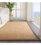 YDKGL Washable Area Rug 5x7 Large Jute Like Rug for Living Room, Soft Non Slip Rugs Carpet for Di...