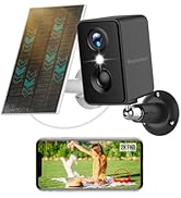 Septekon 2K Security Cameras Wireless Outdoor, Solar Camera for Home Security, Battery Powered Ca...