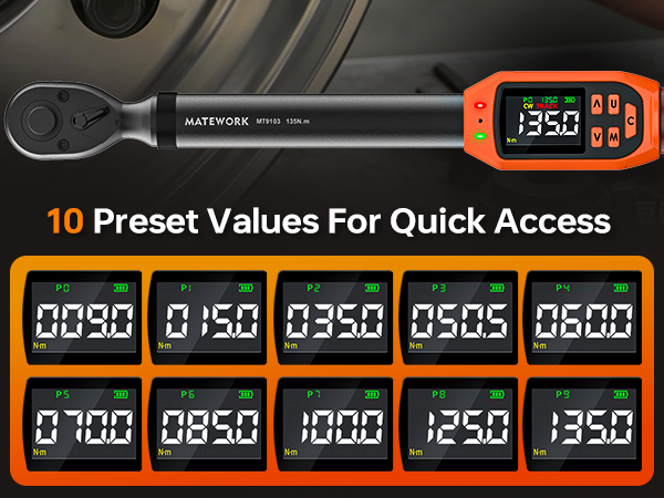 10 preset values