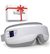 Eye Massager with Heat &amp; Bluetooth Music, Birthday Gifts for Dad Mom Men Women, Heated Eye Mask f...