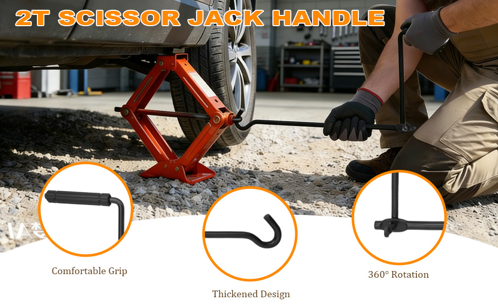 2T SCISSOR JACK HANDLE