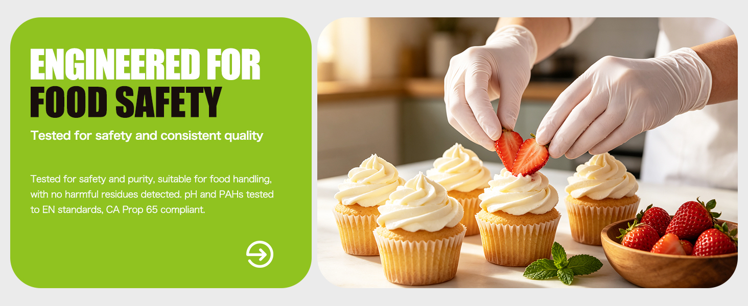 Food Safe Disposable Nitrile Gloves