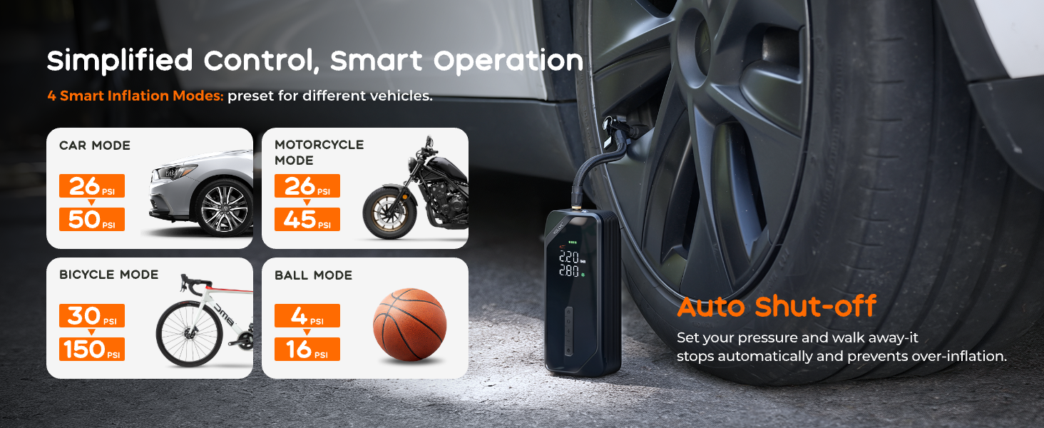 tire inflator portable air compressor