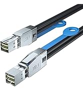 10Gtek 12G Mini SAS HD SFF-8644 to SFF-8644 Cable for NVMe Enclosure/Storage Array, SAN &amp; JBOD Co...