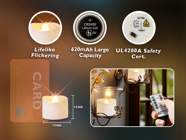 remot control tea lights battery operated